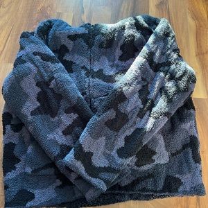 barefoot dreams hooded zip up